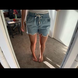 High waist shorts size Large! 🌞✨